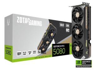 ZOTAC GeForce RTX 5080 SOLID CORE OC 16GB 30 Gbps 2640 MHz Triple Fans ZT-B50800J2-10A