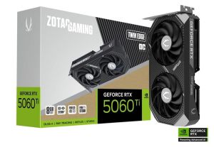ZOTAC GAMING GeForce RTX 5060 Ti 8GB Twin Edge OC DLSS 4 GDDR7 128-bit 28 Gbps CI Express 5.0  ZT-B50610H-10A