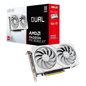 ASUS Dual Radeon RX 9060 XT 16GB GDDR6 White Edition DUAL-RX9060XT-16G-WHITE