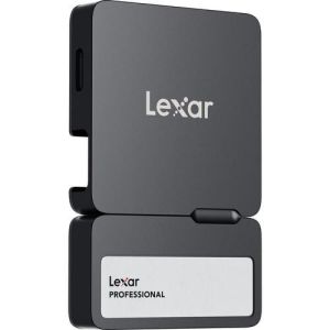 Lexar Professional Go Portable SSD with Hub, SL400(Model), 1TB, Black,(LSL400S001T-RNBNG)