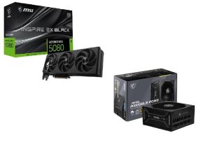 MSI GeForce RTX 5080 16G INSPIRE 3X OC GPU + FREE MSI MAG A1000GLS PCIE5 PSU