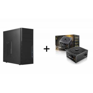 (Limit 12) Antec VSK3000E-U3 Micro-ATX Mid-tower Computer Case - Black + Antec 550W 80+Bronze Non-Modular ATX Power Supply - Black