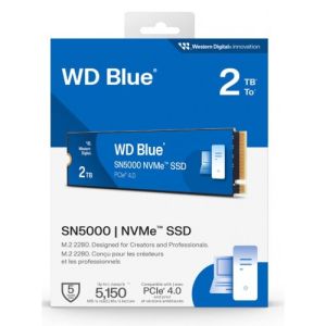 WD BLUE SN5000 2TB NVMe M.2 2280 PCIe Gen4.0, (R:5150/W:4850), new retail pack