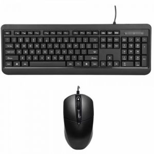 Top Sync MK220 USB Keyboard and Mouse Combo, Black, New