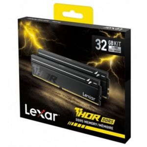Lexar THOR G2 DDR5 32GB-KIT(16GBx2) 6000MHz CL38 (Black) UDIMM, New