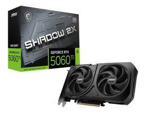MSI GeForce RTX 5060 Ti 8G SHADOW 2X OC PLUS, GDDR7 8GB, PCI-E 5.0, 128 bit, 8-pin x 1, HDMI 2.1b x1, Display Port 2.1b x 3