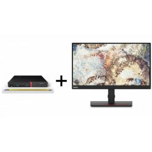 LENOVO M900 Tiny: i5-6500T 2.50GHz 8G 500GB + Lenovo ThinkVision T22i-20 21.5" 16:9 IPS 1080p Monitor (HDMI/DP/VGA/VESA), 30 Days Warranty