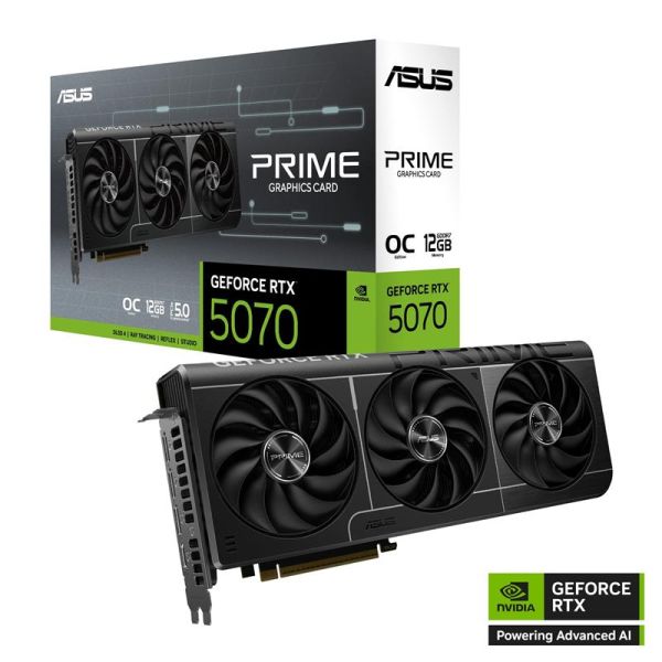 ASUS Prime GeForce RTX 5070 OC Edition 12GB GDDR7 Graphics Card PRIME-RTX5070-O12G
