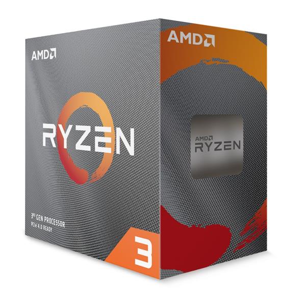 AMD Ryzen 3 3100 4-Core/8-Thread 7nm Processor | Socket AM4  3.9 GHz Boost  Wraith Stealth cooler  65W (100-100000284BOX)