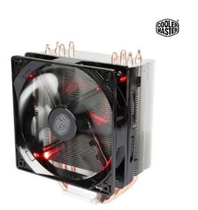 Cooler Master Hyper 212 LED CPU Air Cooler  4 CDC Heatpipes  120mm PWM Fan  Quiet Spin Technology   Red LEDs for AMD Ryzen/Intel LGA1200/1151(Open Box)