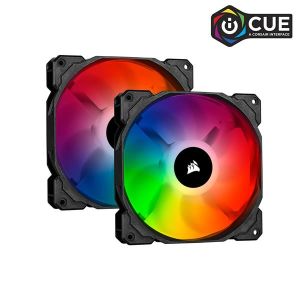 CORSAIR iCUE SP140 RGB PRO Performance 140mm Dual Fan Kit with Lighting Node CORE(Open Box)