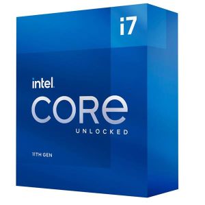 Intel Core i7-11700K 8-Core 16-Thread Desktop Processor | Socket LGA 1200 (Intel 500 and select 400 Series) Unlocked   3.6 GHz Base 5.0 GHz Turbo | 11th Gen Boxed (BX8070811700K)(Open Box)