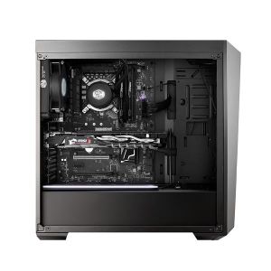 Cooler Master Box Lite 5 ARGB ATX Mid-Tower with 3 x 120mm ARGB Fans  Tempered Glass Side Panel  DarkMirror Front Panel & 2 Additional Color Trims for External Customization Options MCW-L5S3-KGNN-05