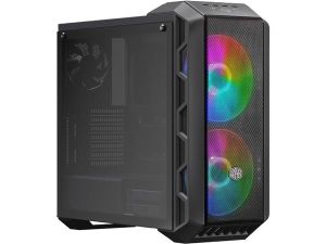 Cooler Master MasterCase H500 ARGB Airflow ATX Mid-Tower with Mesh & Transparent Front Panel Option  2 x 200mm ARGB Fans  and a Tempered Glass Side Panel(Open Box)