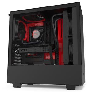 NZXT H510 COMPACT MID-TOWER ATX CASE - Matte Black/Red(Open Box)