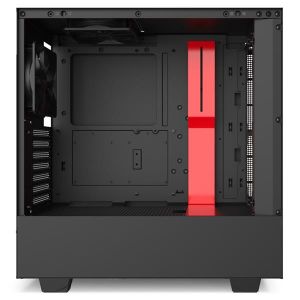 NZXT H510 COMPACT MID-TOWER ATX CASE - Matte Black/Red
