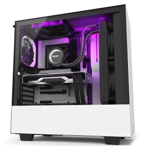 NZXT H510i COMPACT MID-TOWER ATX CASE - Matte White/Black(Open Box)