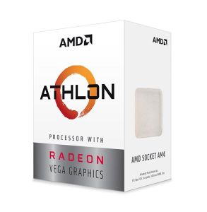 AMD Athlon 3000G Dual-Core  4-Thread Processor  Radeon™ Vega 3 Graphics Socket AM4  3.5 GHz Base  DDR4  5Mb Cache | (YD3000C6FBBOX)