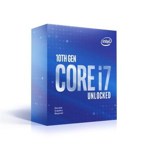 Intel Core i7-10700KF 8-Core 16-Thread Desktop Processor Unlocked | Socket LGA 1200 (400 Series)   3.8 GHz Base 5.1 GHz Turbo | 125W 10th Gen Retail Boxed Discrete GPU Required (BX8070110700KF)