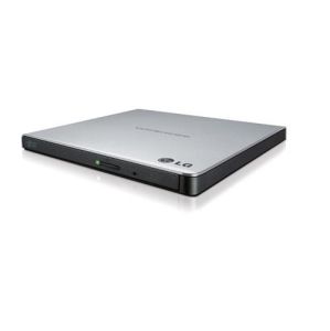 LG (GP65NS60) External Slim DVDRW  8X DVD  24X CD  Retail  | Silver  USB 2.0  M-Disc