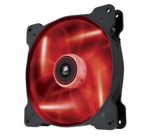 CORSAIR Air Series AF140 LED Red Quiet Edition 140 mm x 25 mm  3 pin  Single Pack (CO-9050017-RLED)