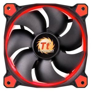 THERMALTAKE RIING 12 - 120mm High Static Pressure Radiator Red LED Fan 1500rpm Hydraulic Bearing
