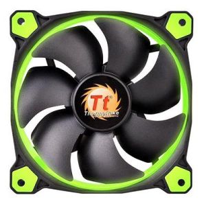 Thermaltake RIING 12 - 120mm High Static Pressure Radiator Green LED Fan 1500rpm Hydraulic Bearing