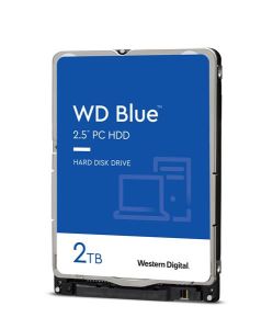 WD Blue 2TB Mobile Hard Disk Drive - 5400 RPM SATA 6 Gb/s 128MB Cache 7mm 2.5 Inch (WD20SPZX)