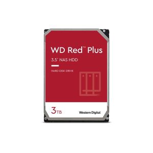 WD Red Plus 3TB NAS Desktop  Hard Disk Drive - SATA 6 Gb/s 128 MB Cache 3.5 Inch - WD30EFZX