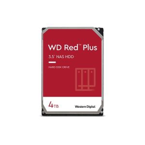WD Red Plus 4TB NAS Desktop  Hard Disk Drive - SATA 6 Gb/s 128 MB Cache 3.5 Inch - WD40EFZX