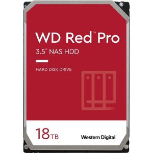 WD Red Pro WD181KFGX 18 TB Hard Drive - 3.5  Internal - SATA (SATA/600) - Desktop PC  Storage System Device Supported - 7200rpm - 300 TB TBW - 5 Year Warranty