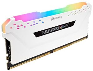 CORSAIR Vengeance RGB Pro 16GB (2x8GB) DDR4 3000MHz CL15 White 1.35V Desktop Memory Kit (CMW16GX4M2C3000C15W)
