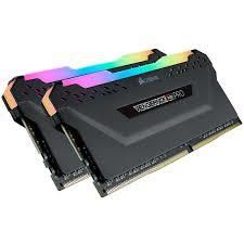 CORSAIR Vengeance RGB Pro 16GB (2x8GB) DDR4 3200MHz CL16 Black 1.35V Desktop Memory Kit (CMW16GX4M2Z3200C16)