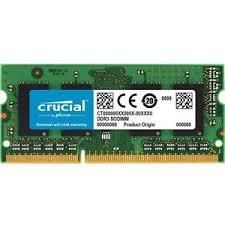 CRUCIAL 8GB (1x8GB) DDR3 1600MHz CL11 Laptop Memory Kit (CT102464BF160B)