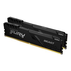 Kingston Fury Beast (Black) 16GB (2x8GB) DDR4 3200MHz CL16 Dual Channel Memory Kit (KF432C16BBK2/16)