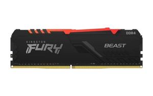 Kingston Fury Beast RGB (Black) 16GB (2x8GB) DDR4 3600Mhz CL17 Dual Channel Memory Kit (KF436C17BBAK2/16)