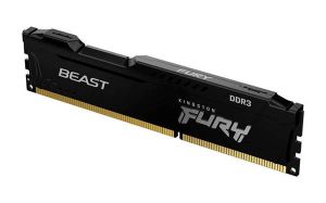 Kingston Fury Beast (Black) 8GB (2x4GB) DDR3 1600Mhz CL10 Dual Channel Memory Kit (KF316C10BBK2/8)