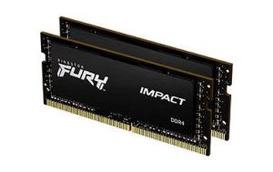 Kingston Fury Impact (Black) 64GB (2x32GB) DDR4 3200MHz CL20 Laptop Memory Kit (KF432S20IBK2/64)