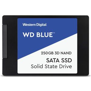 WD Blue™ 3D NAND SATAIII SSD, 250GB Read: 550MB/s; Write: 525MB/s (WDS250G2B0A)(Open Box)