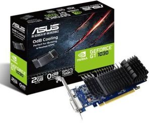 ASUS GeForce GT 1030 LP 2GB (GT1030-2G-CSM) | 1228 MHz Base/1506 MHz Boost  3004 MHz Memory | PCI-E 3.0  1x DVI-D  1x HDMI