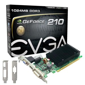 EVGA GeForce GT 210 1GB DDR3 (01G-P3-1313-KR) | 520MHz Clock  1200MHz Memory | PCI Express 2.0  DVI  VGA  HDMI