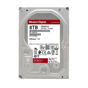 WD Red Plus 8TB NAS Hard Disk Drive - 5400 RPM Class SATA 6 Gb/s 256MB Cache 3.5 Inch  - WD80EFAX(Open Box)