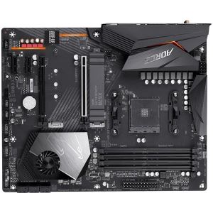 GIGABYTE X570 AORUS ELITE WIFI Motherboard with 12+2 Phase Digital VRM with DrMOS  Advanced Thermal Design with Enlarged Heatsink  Dual PCIe 4.0 M.2 with Single Therma Guard  Intel® GbE LAN with cFosSpeed  Intel® Dual Band 802.11ac Wireless  Front USB Typ