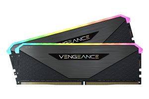 CORSAIR Vengeance RGB RT 16GB (2x8GB) DDR4 3200MHz C16 Gunmetal 1.35V Desktop Memory Kit (CMN16GX4M2Z3200C16)