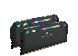CORSAIR Dominator Platinum RGB 32GB (2x16GB) DDR5 5600MHz C36 Black 1.25V Desktop Memory Kit (CMT32GX5M2X5600C36)(Open Box)
