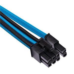 Premium Individually Sleeved PCIe cable  Type 4 (Generation 4)  BLUE/BLACK