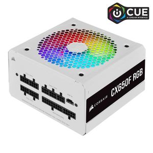 Corsair CX650F RGB  650 Watt  80 PLUS Bronze  Fully Modular RGB Power Supply (CP-9020226-NA)(Open Box)