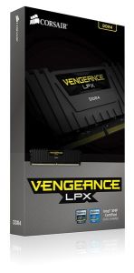 CORSAIR Vengeance LPX 8GB (1x8GB) DDR4 2400MHz CL14 Black Desktop Memory Kit (CMK8GX4M1A2400C14)