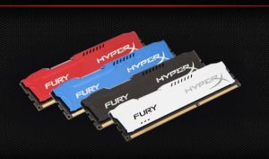 KINGSTON HyperX Fury Blue 8GB (2x4GB) DDR3 1600MHz CL10 DIMMs (HX316C10FK2/8)(Open Box)
