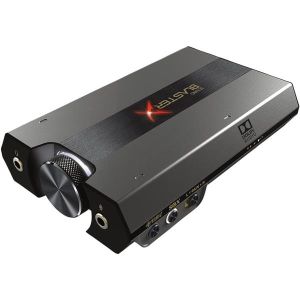 Creative Sound BlasterX G6 7.1 32 Bit Bi-Amplification | USB 2.0 HS/3.0  384kHz | Micro-USB  Optical  Line  Mic (70SB177000000)